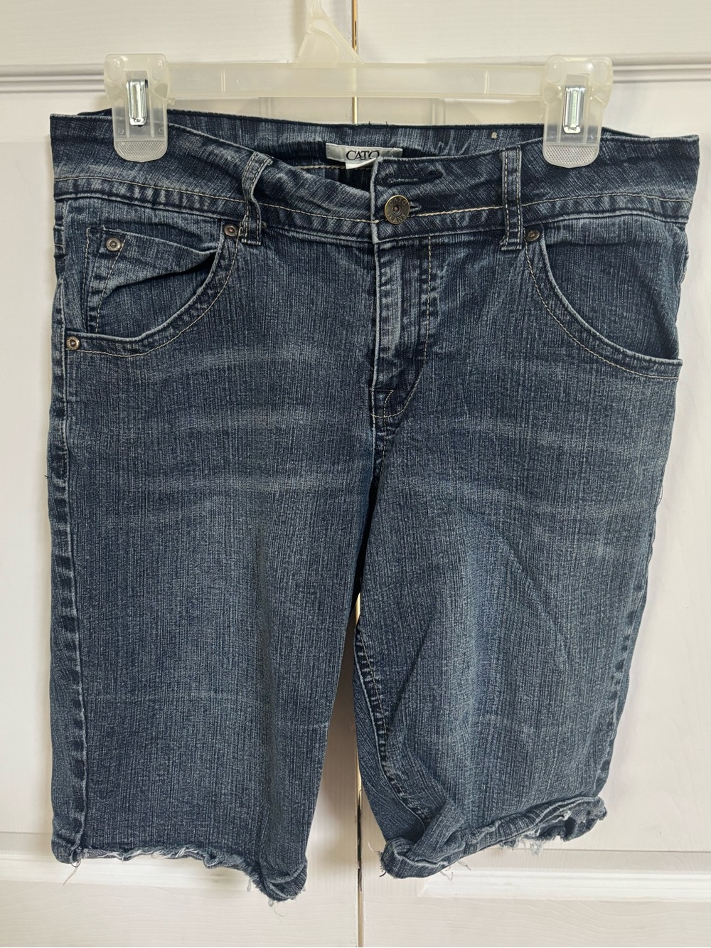 Cato Medium Blue Cropped Denim Bermuda Jeans
